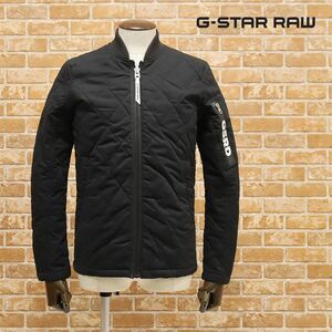 1円/秋冬/G-STAR RAW/Sサイズ/キルティング ブルゾン BATT-R QUILTED OVERSHIRT L/S D12652-W018-990 中綿 新品/黒/ブラック/ft432/