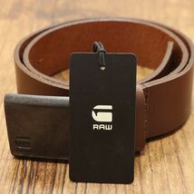 1円/G-STAR RAW/80cm/レザーベルト CART BELT D03650-3127 シンプル ベーシック 革 プレゼント カジュアル 新品/茶色/ブラウン/ft556/_画像5