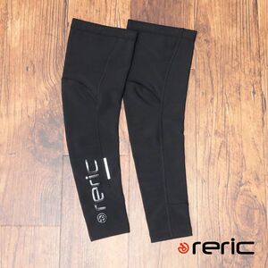 1円/reric/XLサイズ/国産レッグウォーマー 保温 吸湿速乾 UVカット 2WAY 裏起毛VUELTA 防寒 サイクリング 新品/黒/ブラック/hf206/