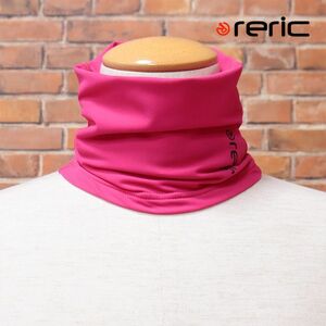 1円/reric/ネックウォーマー UVカット ストレッチ 裏起毛 VUELTA シンプル スポーティー 防寒 プレゼント 新品/ピンク/hf203/