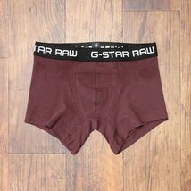 1円/G-STAR RAW/XSサイズ/3枚セット ボクサーパンツ CLASSIC TRUNK 3 PACK AO 迷彩＆無地 トランクス 新品/黒×ボルドー/ia250/_画像4