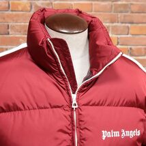 1円/秋冬/Palm Angels/XLサイズ/ダウンジャケット PMED019F22FAB001 Classic Track Down Jacket ストリート 高級 新品/レッド/ib400/_画像3