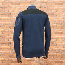 1円/秋冬/G-STAR RAW/XSサイズ/ハーフジップ ニット STAGION 1/2 ZIP KNIT L/S D15959-B670 ウール混ミドルゲージ 新品/紺/ネイビー/ia175/_画像2