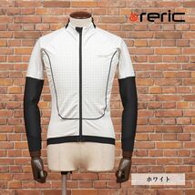 1円/秋冬/reric/XLサイズ/訳 サイクル ジャケット 防風 撥水 CORTINA ＆吸湿発散 調節 ARTICA 空気抵抗軽減APS 新品/白/ホワイト/hf197/_画像1