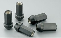 ビレットナット(クロムモリブデン鋼) ロングタイプ20個set/エスクァイア/トヨタ/M12×P1.5/黒/全長48mm/17HEX/ホイールナット/ワーク製_画像2