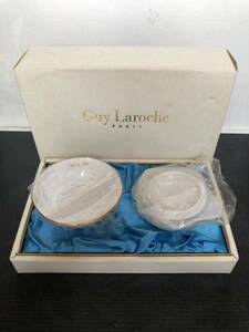 KG620 【未使用】Guy Laroche ギラロッシュ 桃山陶器　白磁　小物入れ　陶器