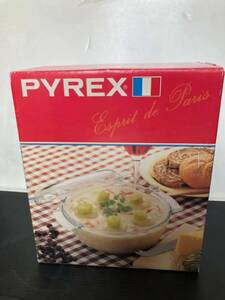 KG620 昭和レトロ ヴィンテージ　花柄　パイレックス　耐熱ガラス鍋　PYREX 日本製　イワキガラス レトロポップ