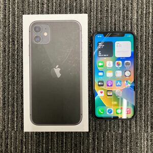 ★9【中古】SIMロック解除済み★au★iPhone11 64GB☆MWLT2J/A★利用制限判定○★ブラック★au★バッテリー97%★352983110640415★SIMフリー