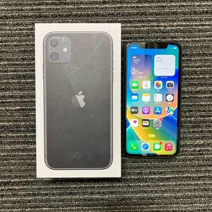 ★8【中古】SIMロック解除済み★au★iPhone11 64GB☆MWLT2J/A★利用制限判定○★ブラック★au★バッテリー98%★352917116425975