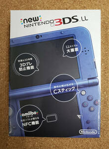 【難有り】 newニンテンドー3DSLL メタリックブルー 【箱・説明書付属】 new Nintendo 3DS LL 本体