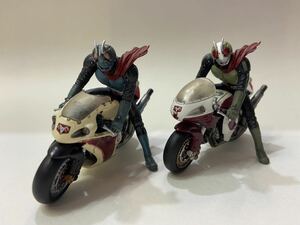 【開封済みセット】S.I.C 匠魂 Vol.9 仮面ライダー THE FIRST 仮面ライダー1号・2号 サイクロン号 フィギュア バンダイ SIC 