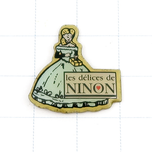 DKG★ PINS ピンズ ピンバッチ ピンバッジ ピンバッヂ フランス P1536　les delices de NINON ドレスの女の子 ロココ調 ニノン