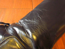ビンテージ70’s●キャップトゥライディングブーツ黒実寸25cm●231206k8-m-bt-25cm 1970sメンズレディースロングブーツ乗馬_画像9