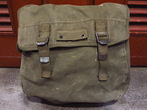 ビンテージ40's●U.S.ARMYミュゼットバッグ●231208c4-bag-ot 1940sミリタリーサドルバッグ軍物米軍