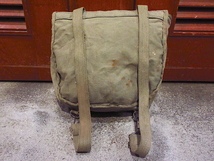 ビンテージ~70's●Armored luggage mfg.co.ミュゼットバッグ●231215c3-bag-ot 1970sミリタリーサドルバッグリュックサックバックパック_画像3