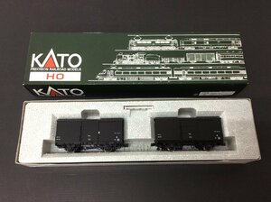 KATO (HO)ワム90000(2両入) 1-812 国鉄 2軸有蓋貨車 黒貨車 美品ユーズド