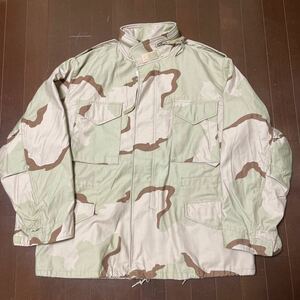 M-65フィールドジャケット デッドストックデザートカモサイズL-S！検 米軍実物 ビンテージ USA製 ARMY FIELD JACKET M65 made in U.S.A