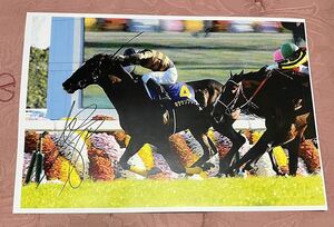 競馬　菊花賞2015 キタサンブラック　北村宏司　騎手　直筆サイン入り写真　A4 イクイノックスの父　親子でジャパンカップと有馬記念制覇