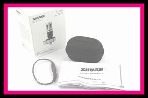 ●未使用●SHURE/シュア●iOS デバイス用 デジタル ステレオ コンデンサーマイク●MV88●iPod/iPhone/iPad●ブラック/黒●