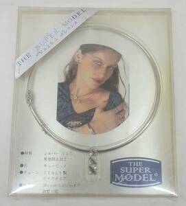 【長期保管・未使用品】★THE SUPER MODEL キュービックジルコニア シルバー925ネックレス