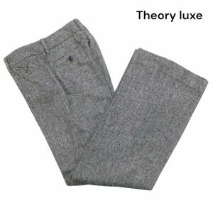 Theory luxe セオリー リュクス 【BARON/ANNA】秋冬 ウール ツイード♪ フレア スラックス パンツ Sz.38　レディース　K3B00330_C#Q