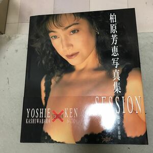 柏原芳恵　写真集　SESSION 帯付　佐藤健　バウハウス出版　プレミア