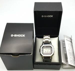 7743A☆ CASIO カシオ G-SHOCK Shock Resistsnt 電波ソーラー フルメタル 腕時計 GMW-B5000 3459 箱/付属品付き 綺麗 稼動品