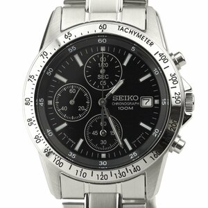 1円～【中古/未使用品】SEIKO (セイコー) クロノグラフ 海外モデル SND367PC デイデイト 自動巻 100ｍ防水メンズ 稼働品（K-I8634）