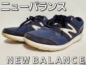 ★◆ニューバランス◆ＮＥＷ ＢＡＬＡＮＣＥ◆通学用◆スニーカー◆ＷＡ３１５ＮＹ２◆ネイビー×ホワイト◆２４.０cm◆ＪＫ◆中古品◆★