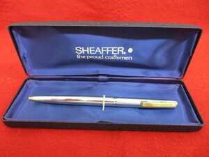 M【16273】★SHEAFFER シェーファー USA ボールペン★ シルバー ケース付き (筆記用具)