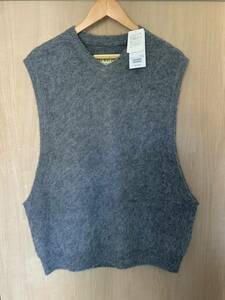 ★定価以下スタート新品 試着のみ Mサイズ SSZ / エスエスズィー 22AW MOHAIR VEST BEAMS モヘヤ ニット ベスト チャコールグレー ビームス