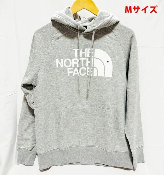 新品未使用THE NORTH FACE レディース パーカー ロゴ USA仕入れ ノースフェイス グレー　Mサイズ