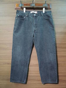 00S OLD W40 L29 ワイド バギー リーバイス LEVI'S 550 RELAXED FIT ウォッシュ ブラック デニム パンツ ジーンズ リラックス フィット