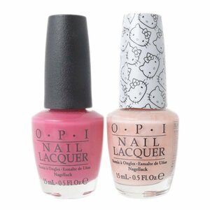 O・P・I ネイルラッカー 2個セット ネイルカラー M23：Strawberry Margarita／NLH84：スモール+キュート＝ハート 15ml×2 NT Cランク