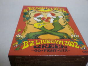 2DVD B'z a BEAUTIFUL REEL. LIVE GYM 2002 "GREEEN～GO FIGHT WIN～"　歌詞カード付き　送料はレターパックプラス+520円