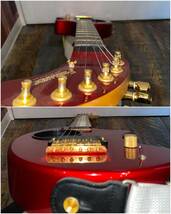 【No.251】FERNANDES フェルナンデス ZO-3C RED エレキギター 赤 アンプ内蔵 ぞうさんギター ソフトケース付き 弦楽器 現状品_画像8