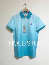 【新品】 HOLLISTER STRETCH PIQUE OMBRE POLO ホリスター ストレッチ ピケ オンブル ポロシャツ 半袖 サイズS グラデーション 175/92A_画像1