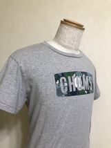 CHUMS チャムス ボートロゴ 花柄 Tシャツ アウトドア トップス グレー サイズL 半袖 ランドウェル CH01-1111_画像9