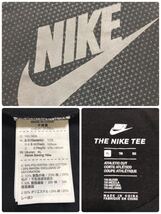 NIKE ナイキ ビッグロゴ Tシャツ ブラック 総柄 トップス サイズXL 180/96A 半袖 黒 873138_画像5