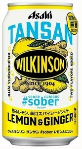 24本 ウィルキンソン タンサン #sober レモン＆ジンジャ缶 350ml アサヒ WILKINSON [炭酸水] [微糖] 