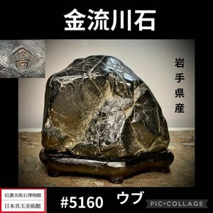 【年始初売り】 水石 盆栽 金流川石 岩手県産 ウブ 横13×高11×奥行10(cm) 1.54kg骨董盆石鑑賞石観賞石太湖石 5160