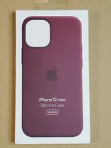 MagSafe対応 Apple 純正品◆iPhone 12 mini Silicone Case with MagSafe - Plum シリコーンケース -プラム アップル【並行輸入品】_画像1