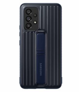 Galaxy A53 5G ◆ Protective Standing Cover スタンドカバー ネイビー Samsung ロゴ オフィシャル【並行輸入品】SC-53C SCG15