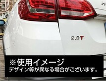 3.0T リア エンブレム 金属 メタル シルバー アウディ ウォルクスワーゲン等に_画像3