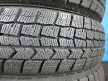 残溝80％ 2019年製 ダンロップ ウインターマックス DUNLOP WINTERMAXX WM02 155/80R13 79Q 4本 №06777G 室内保管 スタッドレス 冬タイヤ_画像6