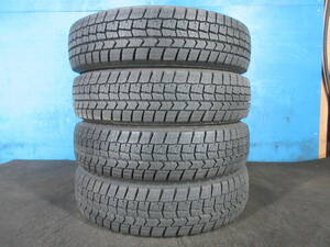 残溝80％ 2019年製 ダンロップ ウインターマックス DUNLOP WINTERMAXX WM02 155/80R13 79Q 4本 №06777G 室内保管 スタッドレス 冬タイヤ