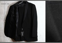 新品 オンワード樫山 CERRUTI 1881 日本製 カシミヤ混 タキシード フォーマル スーツ50/XL/黒/12.9万/オールシーズン_画像1