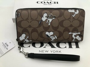 コーチ COACH 長財布 財布 シグネチャー アコーディオンラウンドジップウォレット財布 新品 未使用 贈り物C4596 d295B