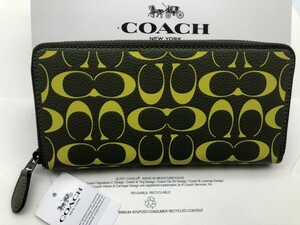 COACH コーチ 財布 長財布 シグネチャー アコーディオンラウンドジップウォレット 新品 未使用 贈り物 CA298 c070