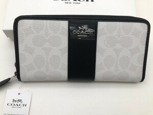 コーチ COACH 長財布 財布 シグネチャー アコーディオンラウンドジップウォレット新品 未使用 贈り物 F54630 W181B